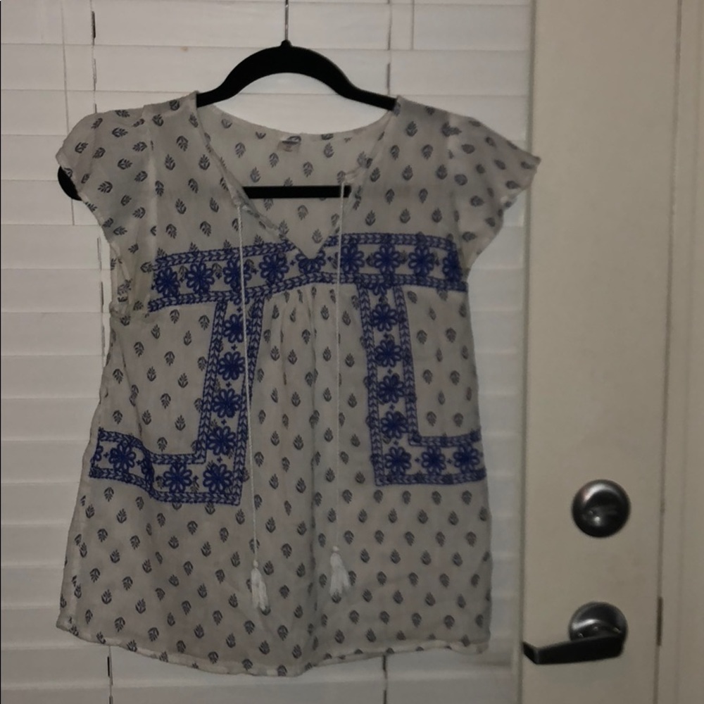 Flowy bohemian top.